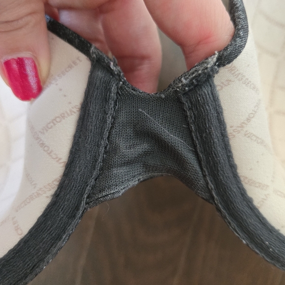 Victoria’s Secret semi demi Coverage Heathered Black Bra Size 32DD - Picture 5 of 7